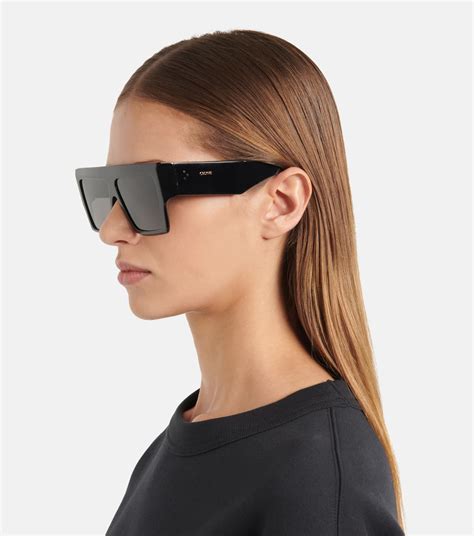 black celine sunglasses fake|celine flat top sunglasses black.